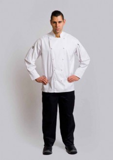 GC - Classic White Long Sleeve Chef Jacket