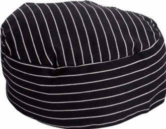 Black & White Pin Stripe Chef Hat