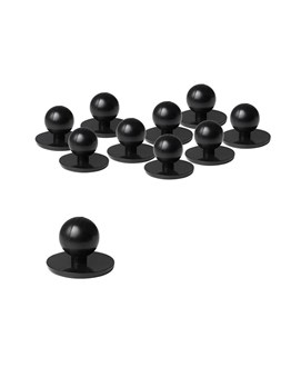 Chef Button Black (Pack of 500)