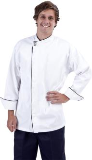 GC-Modern (Black Trim) Long Sleeve Chef Jacket