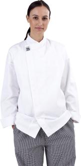 CR - Modern White Long Sleeve Chef Jacket