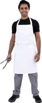 White Bib Chef Apron